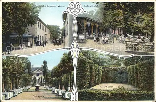 Weimar Thueringen Gasthof Belvedere Gartenwirtschaft / Weimar /Weimar Stadtkreis