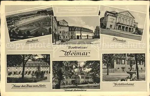 Weimar Thueringen Theater Schillerhaus Haus der Frau von Stein / Weimar /Weimar Stadtkreis