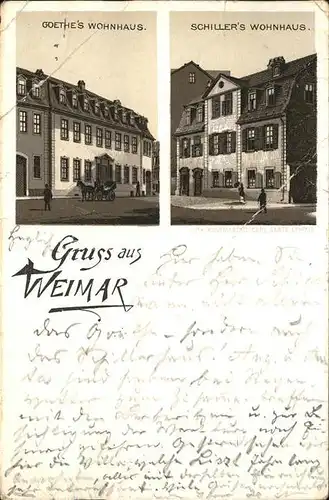 Weimar Thueringen Schillers Wohnhaus Goethes Wohnhaus / Weimar /Weimar Stadtkreis