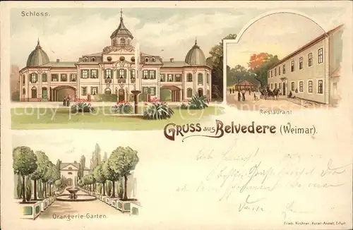 Weimar Thueringen Schloss Belvedere Restaurant Orangerie-Garten / Weimar /Weimar Stadtkreis