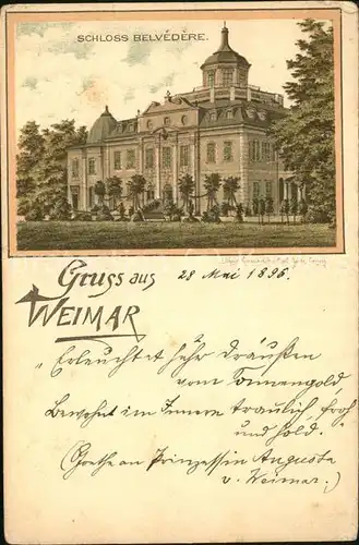 Weimar Thueringen Schloss Belvedere / Weimar /Weimar Stadtkreis