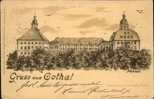 Gotha Thueringen Kuenstlerkarte Hahnet / Gotha /Gotha LKR