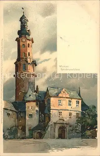 Weimar Thueringen Residenzschloss / Weimar /Weimar Stadtkreis