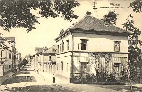 Weimar Thueringen Liszthaus Marienstr. / Weimar /Weimar Stadtkreis
