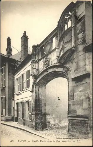 Laon Aisne Laon Porte Rue Serurier * / Laon /Arrond. de Laon