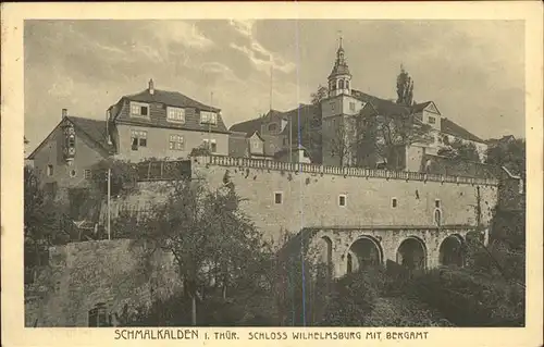 Schmalkalden Schloss Wilhelmsbrg mit Bergamt Feldpost Kat. Schmalkalden
