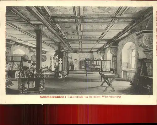 Schmalkalden Bankettsaal im Schloss Wilhelmsburg Kat. Schmalkalden