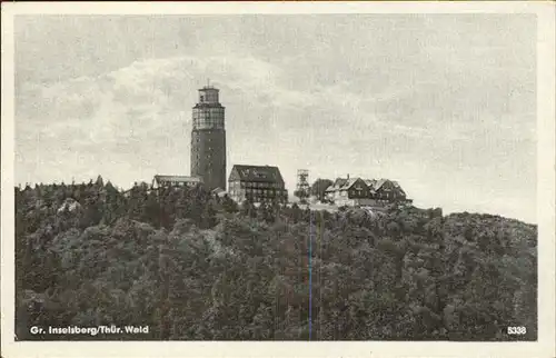 Friedrichroda Grosser Inselberg Turm Kat. Friedrichroda