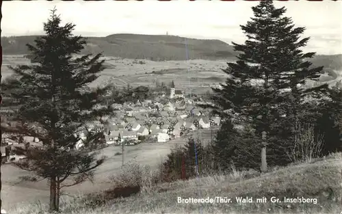 Brotterode mit Grossem Inselberg Kat. Brotterode