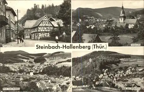 Steinbach Hallenberg Teilansicht Hauptstrasse Arzberg Hallenburg Kat. Steinbach Hallenberg