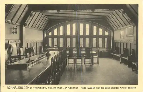 Schmalkalden Audienzsaal im Rathaus Kat. Schmalkalden