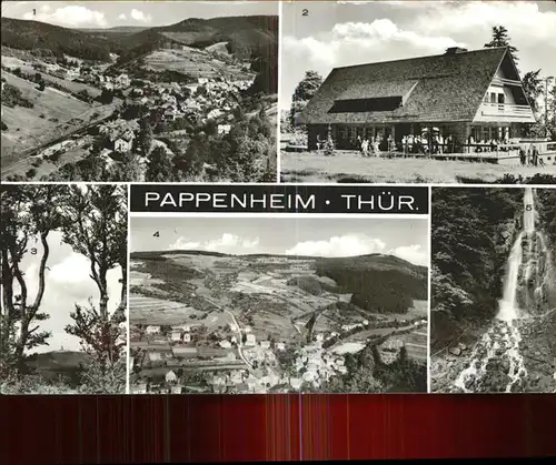 Pappenheim Thueringen Gr Inselsberg Trusetaler Wasserfall HOG Heuberghaus Kat. Floh Seligenthal