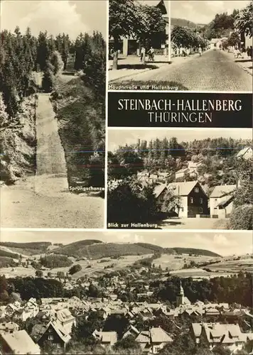 Steinbach Hallenberg Hauptstrasse Hallenburg Sprungschanze Panorama Kat. Steinbach Hallenberg
