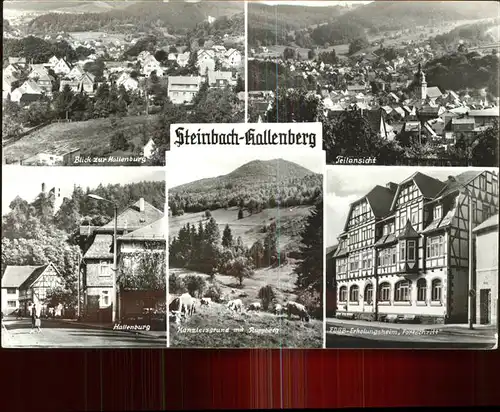Steinbach Hallenberg Teilansicht mit Hallenburg Kanzlersgrund FDGB Erholungsheim Kat. Steinbach Hallenberg