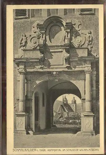 Schmalkalden Hofportal im Schloss Wilhelmsburg Kat. Schmalkalden