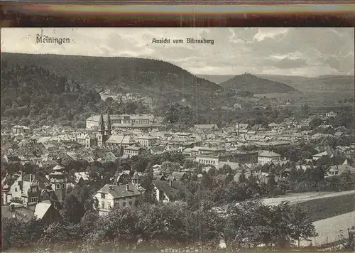 Meiningen Thueringen Blick vom Bibrasberg Kat. Meiningen