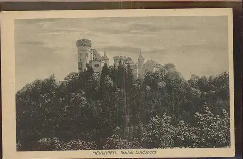 Meiningen Thueringen Schloss Landsberg Kat. Meiningen