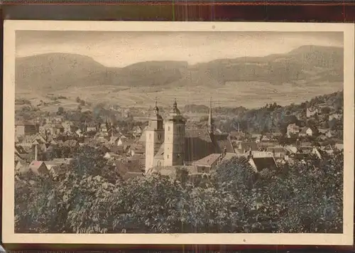 Schmalkalden Blick vom Volksgarten Kirche Kat. Schmalkalden