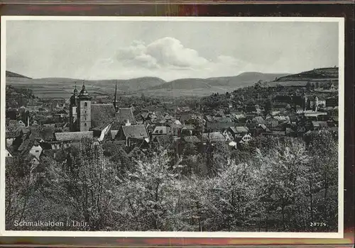 Schmalkalden Panorama Kirche Kat. Schmalkalden