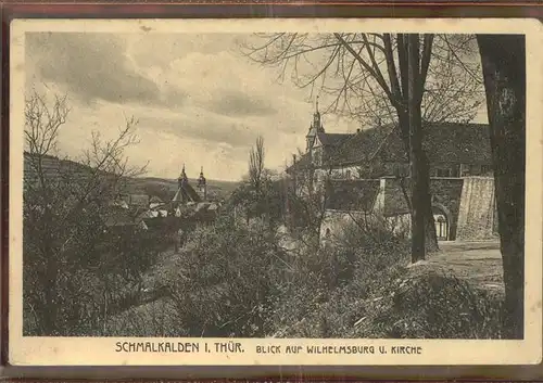 Schmalkalden Wilhelmsburg und Kirche Feldpost Kat. Schmalkalden