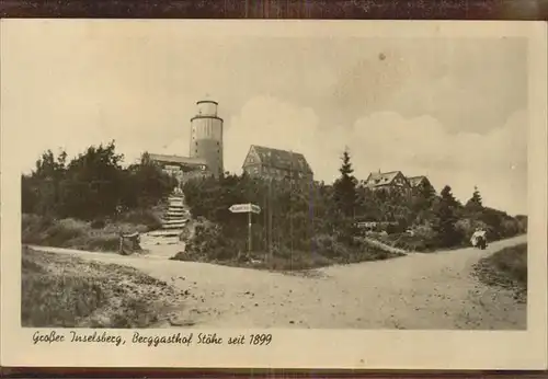 Brotterode Gr Inselsberg Berggasthof Stoehr Kat. Brotterode