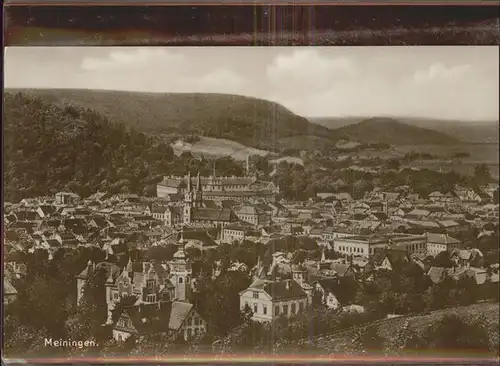 Meiningen Thueringen Panorama Kat. Meiningen