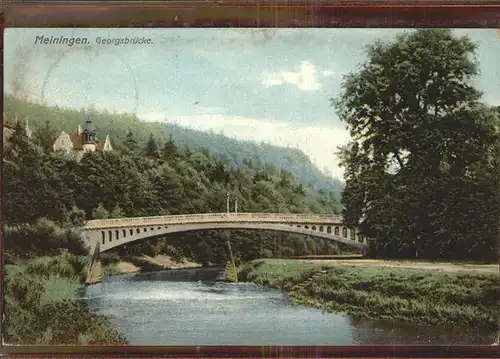 Meiningen Thueringen Georgsbruecke Kat. Meiningen