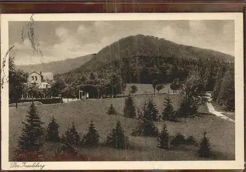 Inselsberg Schmalkalden Panorama mit Grenzwiese Kat. Schmalkalden