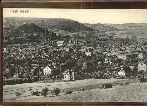 Meiningen Thueringen Panorama Kat. Meiningen
