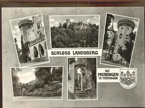 Meiningen Thueringen Schloss Landsberg Teilansichten Kat. Meiningen