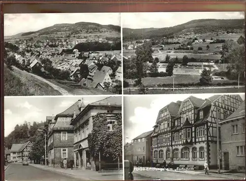 Steinbach Hallenberg Panorama Strassenpartie FDGB Erholungsheim Kat. Steinbach Hallenberg