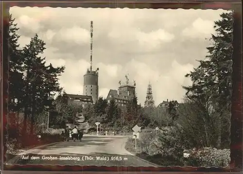 Inselsberg Schmalkalden Aussichtsturm Gasthaus Gotha Kat. Schmalkalden