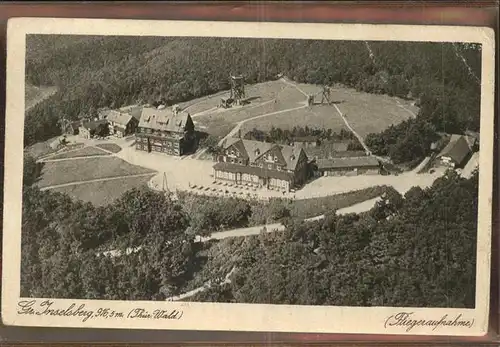 Inselsberg Schmalkalden Fliegeraufnahme mit Preuss Hof Kat. Schmalkalden