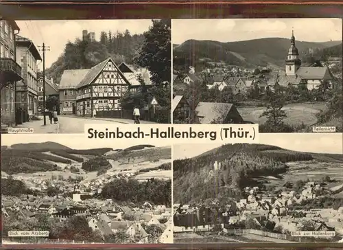 Steinbach Hallenberg Teilansicht Hauptstrasse Arzberg Hallenburg Kat. Steinbach Hallenberg