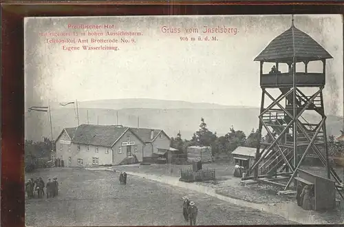 Inselsberg Schmalkalden Preussischer Hof mit Aussichtsturm Kat. Schmalkalden