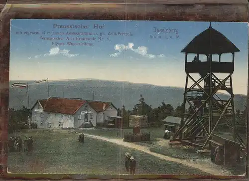 Inselsberg Schmalkalden Preussischer Hof mit Aussichtsturm Kat. Schmalkalden