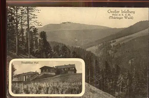 Inselsberg Schmalkalden mit Hotel Preussischer Hof Kat. Schmalkalden