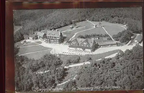 Inselsberg Schmalkalden Fliegeraufnahme Hotel Preussischer Hof Kat. Schmalkalden