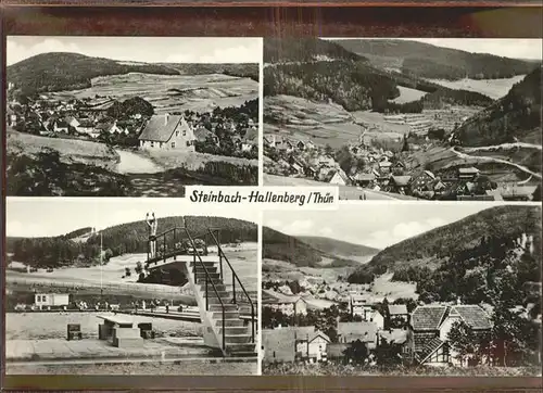 Steinbach Hallenberg Panorama Schwimmbad Kat. Steinbach Hallenberg