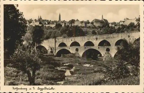 Rothenburg Tauber Doppelbruecke Kat. Rothenburg ob der Tauber