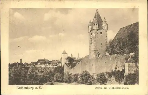 Rothenburg Tauber Stoeberleinsturm Kat. Rothenburg ob der Tauber