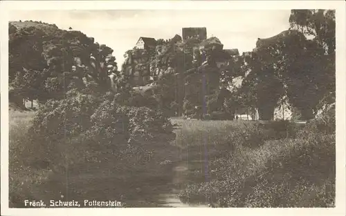 Pottenstein Oberfranken Teilansicht Partie am Bach / Pottenstein /Bayreuth LKR