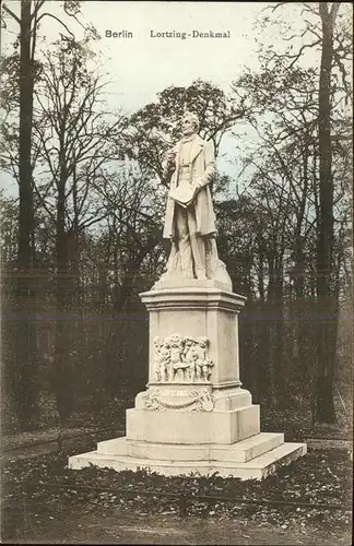 Berlin Lortzing Denkmal Kat. Berlin