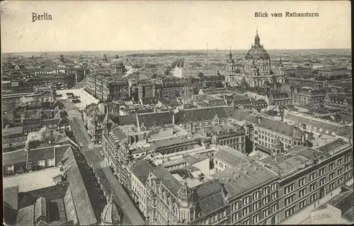 Berlin Blick vom Rathausturm Kat. Berlin