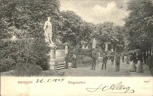 Berlin Siegesalle Denkmal Skulptur Kat. Berlin