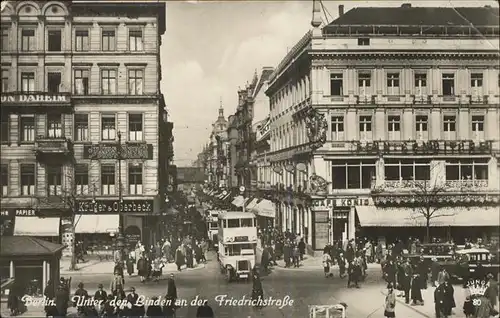 Berlin Unter den Linden Friedrichstrasse Kat. Berlin