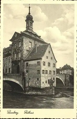 Bamberg Rathaus Bruecke Kat. Bamberg