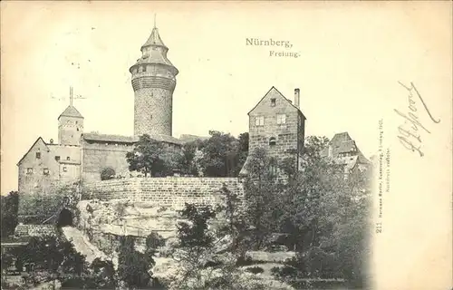Nuernberg Burg Freiung Turm Kat. Nuernberg