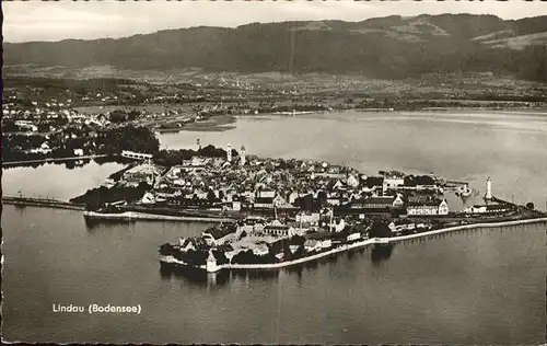 Lindau Bodensee Fliegeraufnahme Kat. Lindau (Bodensee)