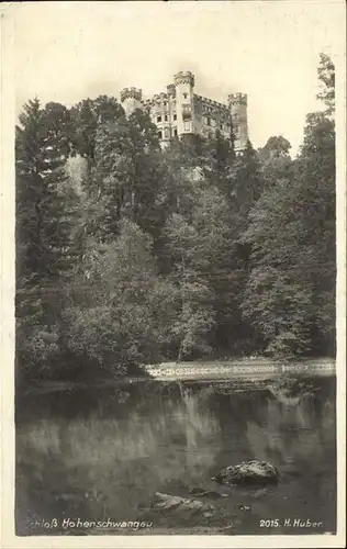 Hohenschwangau Schloss Teich Kat. Schwangau